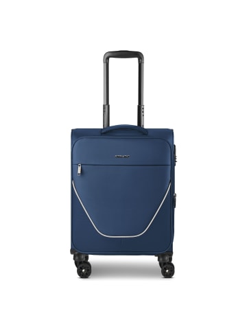 Stratic taska 4 Rollen Kabinentrolley S 55 cm mit Dehnfalte navy