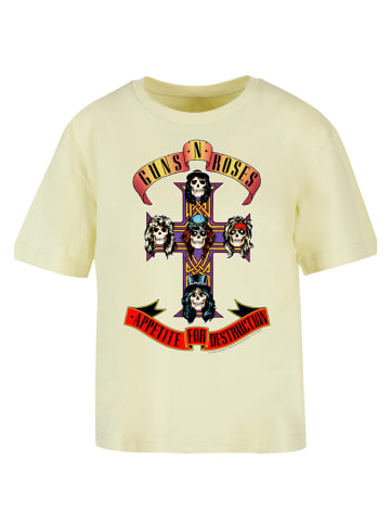 F4NT4STIC Tee Guns 'n' Roses Appetite For Destruction in softyellow