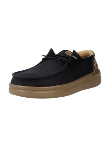 Hey Dude Mokassins Schnürschuhe in Schwarz