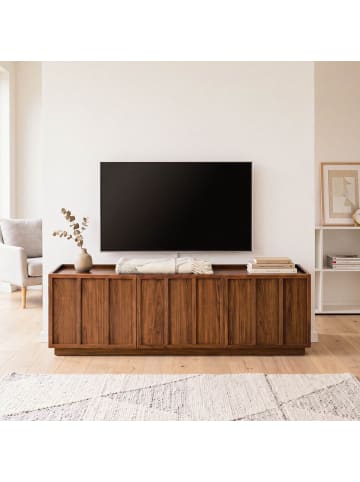 CALICOSY TV-Lowboard ABEL in Dunkles - (W)140 x (H)45 x (L)40 cm
