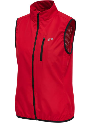Newline Reißverschluss Vest Reflektierend Logo Women's Core Damen in TANGO RED