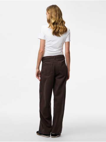 Pieces Barrel Fit Jeans in Hot Fudge