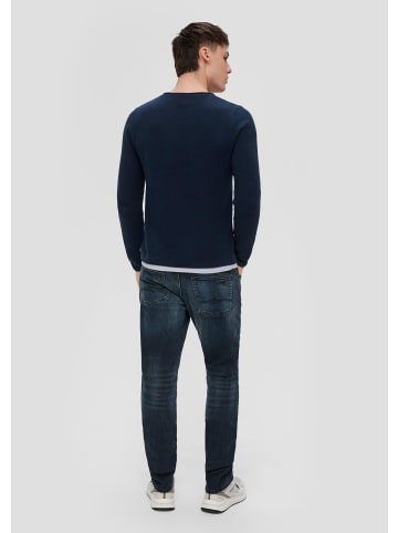 QS Strickpullover  in  5884_tiefblau