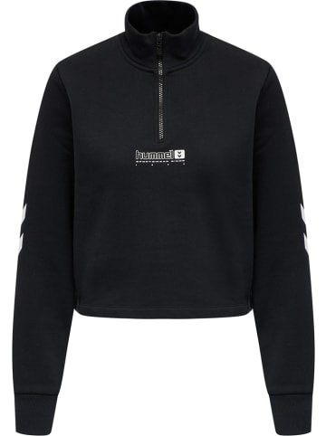 Hummel Trainingsjacke "Lgc Nikka Cropped Halfzip" in Schwarz
