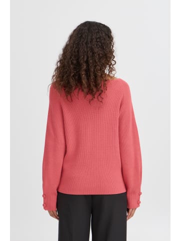 ICHI Strickpullover IHBOSTON Loose fit in Holly Berry