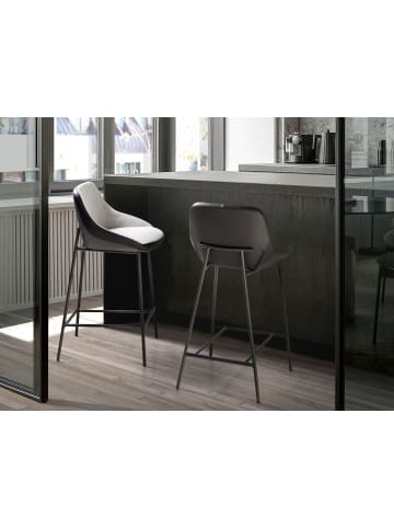 Angel Cerdá Hocker 4100 in Schwarz/Grau – (B)51 x (H)90 x (T)50 cm