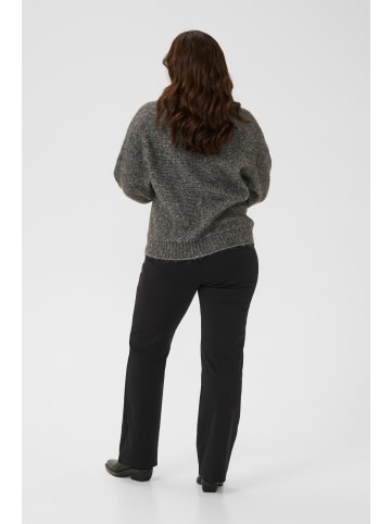 KAFFE curve Strickjacke KCluma Regular fit in Dark Grey Melange