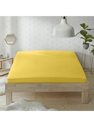 Erwin Müller Renforcé Spannbettlaken Würzburg in gelb