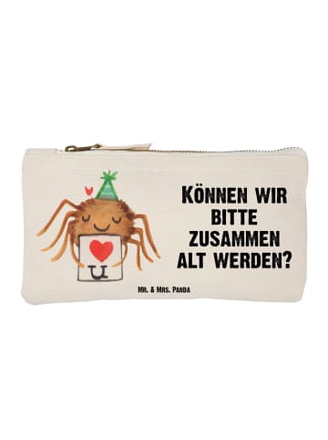 Mr. & Mrs. Panda Kulturbeutel Spinne Agathe Brief mit Spruch in Weiß