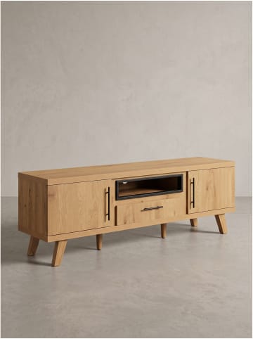 KADIMA DESIGN Lowboard rechteckig, foliertes MDF, 2 Türen und 1 Schublade