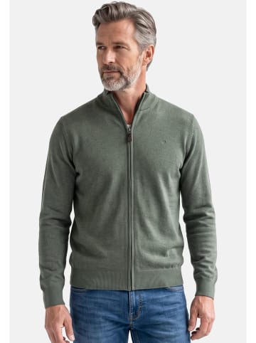 Redmond Strickjacke Basic in Dunkelgrün