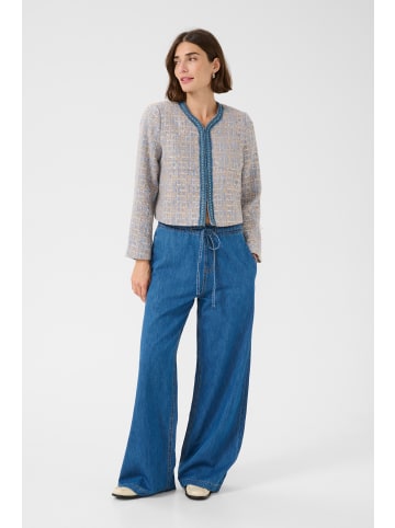 CULTURE Jacke CUpana Classic fit in Blue/Brown Check