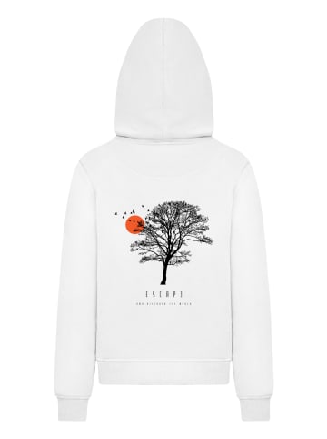 F4NT4STIC Hoodie Escape Discover the World Tree Birds in weiß