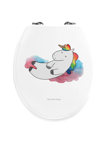 Mr. & Mrs. Panda WC Brille Einhorn Wolke 7 ohne Spruch in Weiß