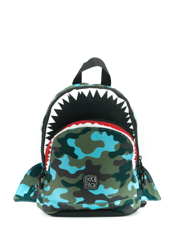 Pick & Pack Rucksack Shark Shape S in Hellblau