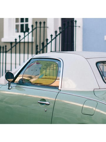 Mr. & Mrs. Panda Scheibenschutz Auto Einhorn Mitteilung Design m... in Weiß