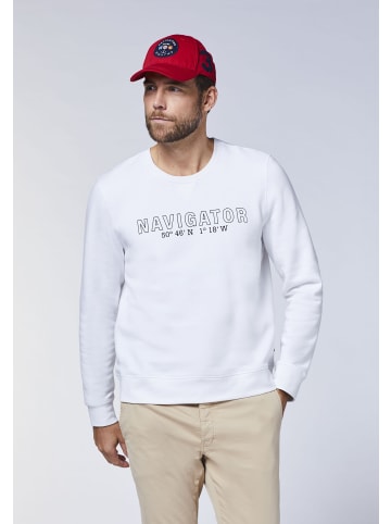 Navigator Sweatshirt in Weiß