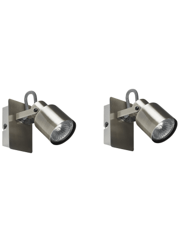Beliani 2er-Set Spots BONTE in Silber