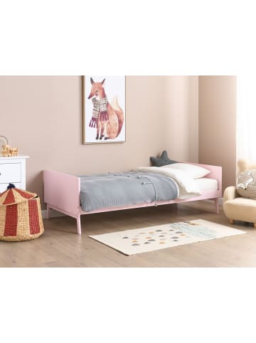 Beliani Einzelbett BONNAC in Rosa - (W) 95 x (H) 60 x (L) 210 cm