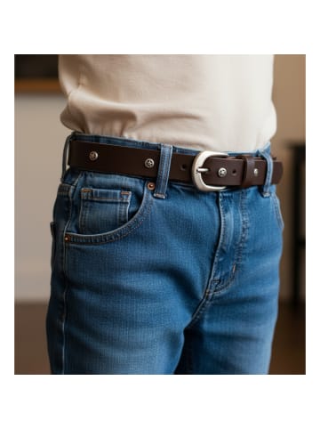 FRONHOFER Ledergürtel in Braun