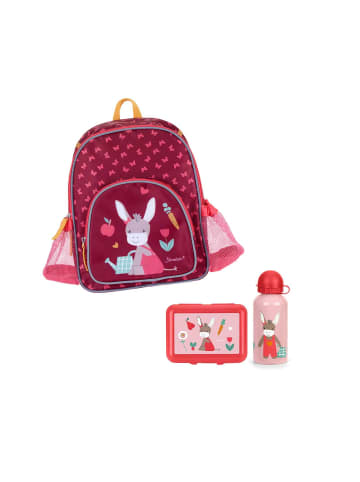 Sterntaler 3er Set Kinder Rucksack in Esel Emmily dunkelrot