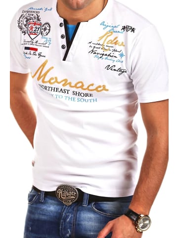 behype T-Shirt MONACO in Weiß