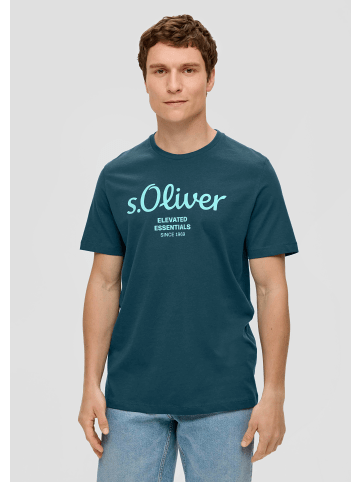 s.Oliver T-Shirt kurzarm in Petrol