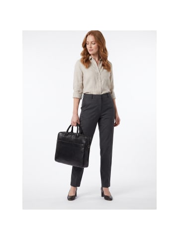 Jost Glasgow Aktentasche Leder 40 cm Laptopfach black
