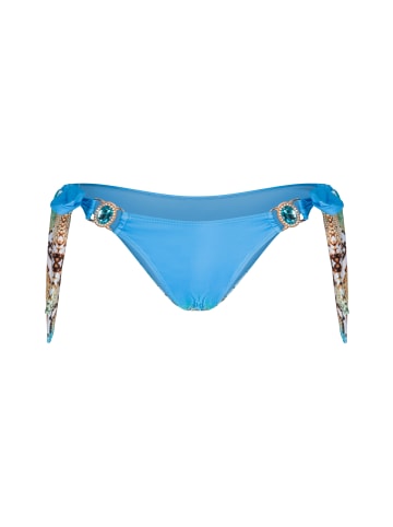 Moda Minx Bikini Hose Poison Paradise seitlich gebunden in Blau