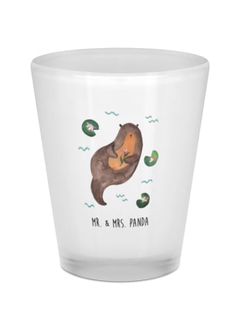 Mr. & Mrs. Panda Pinnchen Otter Seerose ohne Spruch in Transparent