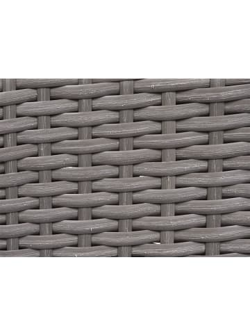 MCW 2er-Set Poly-Rattan Stuhl G19, Grau, Kissen creme