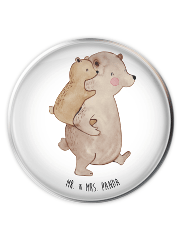 Mr. & Mrs. Panda Stöpsel Waschbecken Papa Bär ohne Spruch in Weiß