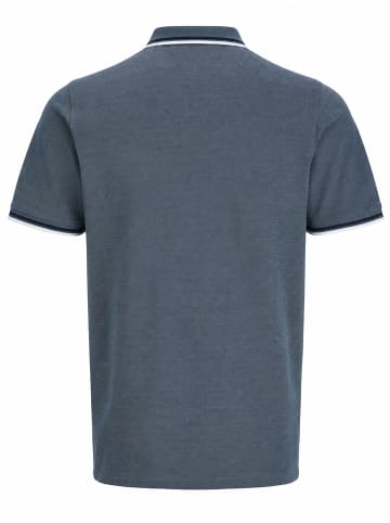 Jack & Jones Polo Shirt JJEPAULOS Sommer Hemd Kragen Pique Cotton in Anthrazit-Blau-Grau