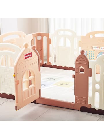 Dwinguler Castle Caramel in bunt - (L) 240 × (B) 150 × (H) 78