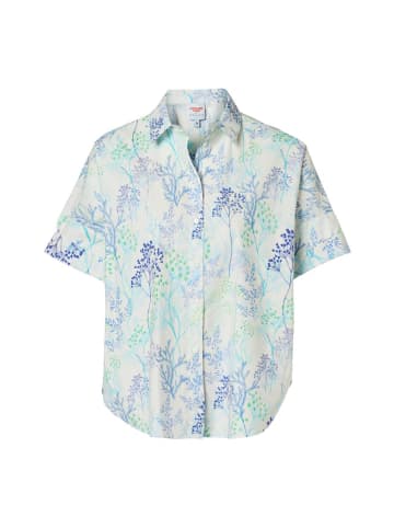 Mart Visser Caroline Tensen Leeds Oversize-Bluse mit Print, Weiß/Marineblau