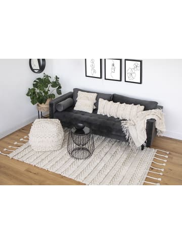 Kayoom Kurzflor Teppich Bohist 325 in natural - rechteckig