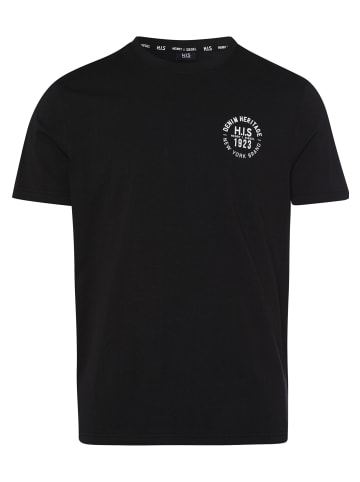 H.I.S. T-Shirt in schwarz, weiß