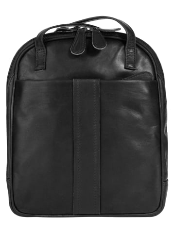 Cluty Rucksack echt Leder in schwarz