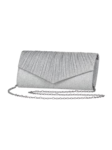 Vera Mont Clutch-Tasche mit Raffung in gun metal