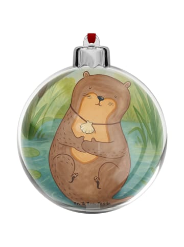 Mr. & Mrs. Panda plastik weihnachtskugel Otter Muschel Design oh... in Weiß