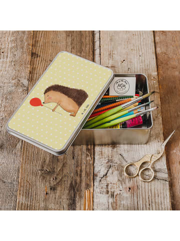 Mr. & Mrs. Panda Erinnerungsbox Igel Luftballon ohne Spruch in Gelb Pastell