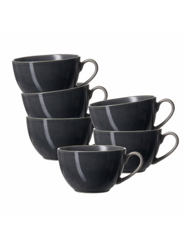 Ritzenhoff & Breker 6er Set Kaffeetassen Toledo 220 ml dunkelgrau in dunkelgrau