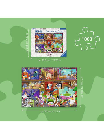 Ravensburger Ravensburger Puzzle 1.000 Teile Looney Tunes Studio in bunt