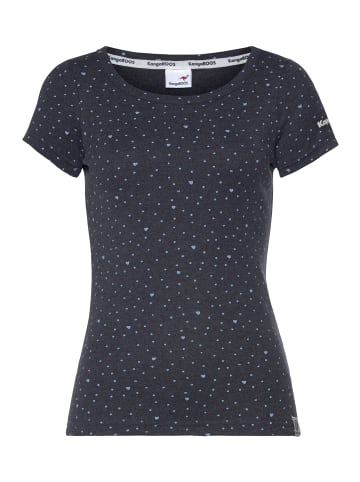 Kangaroos T-Shirt in marine-meliert