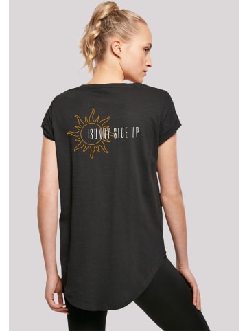 F4NT4STIC Long Cut T-Shirt Sunny side up in schwarz