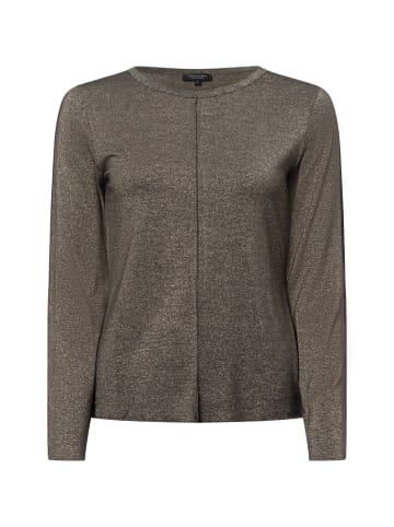 Marie Lund Langarmshirt mit Rundhalsausschnitt in gold