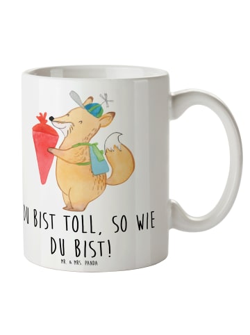Mr. & Mrs. Panda Becher Schulanfang Einzigartig mit Spruch in Weiß