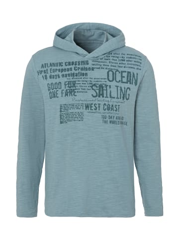 John Devin Kapuzenshirt in petrol bedruckt