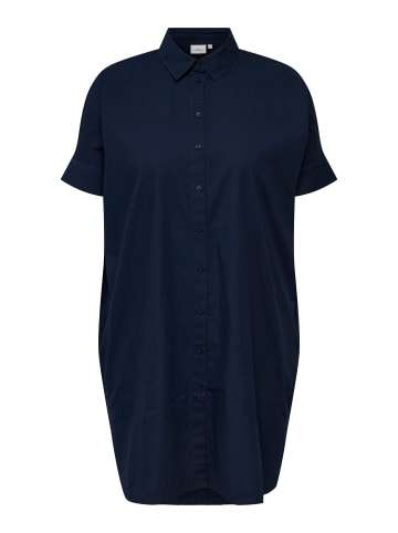 ONLY Carmakoma Hemdblusenkleid in Navy Blazer