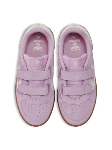 Hummel Klettverschluss Sneaker Victory Suede Lebensstil Kinder in ROSEATE SPOONBILL